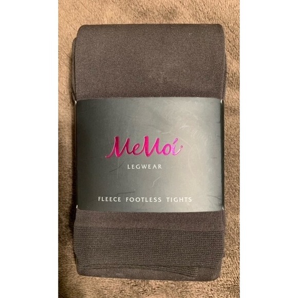 Memoi Pants - MeMoi Legwear Womans  Sz M/L Fleece Footless Tights Chocolate NEW